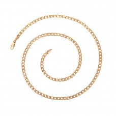 Apzeltīta ķēdīte ar klasisku pinumu